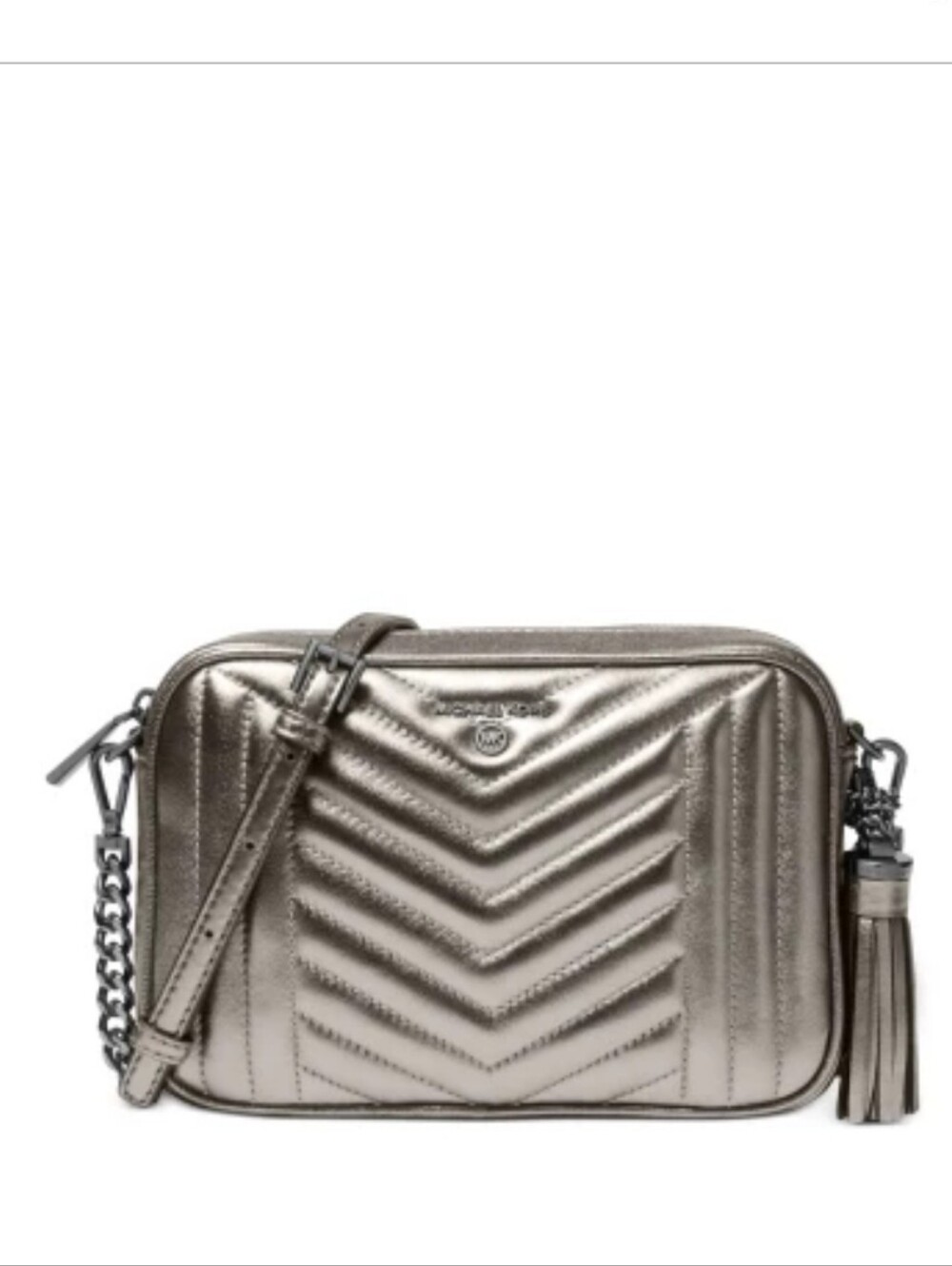 Michael Kors Jet Set Charm Camera Bag In Anthracite